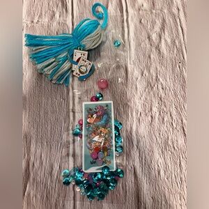 Blue and Pink Wonderland Bookmark with Tassel